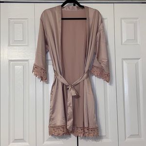 Silky lightweight robe